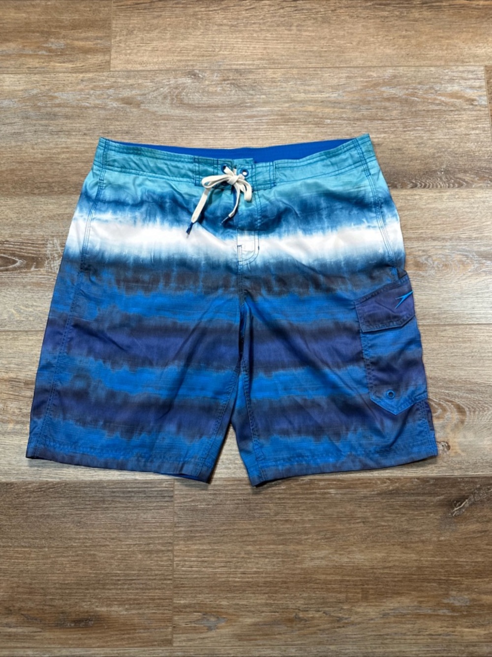 Speedo Blue Gradient Swim Board Shorts